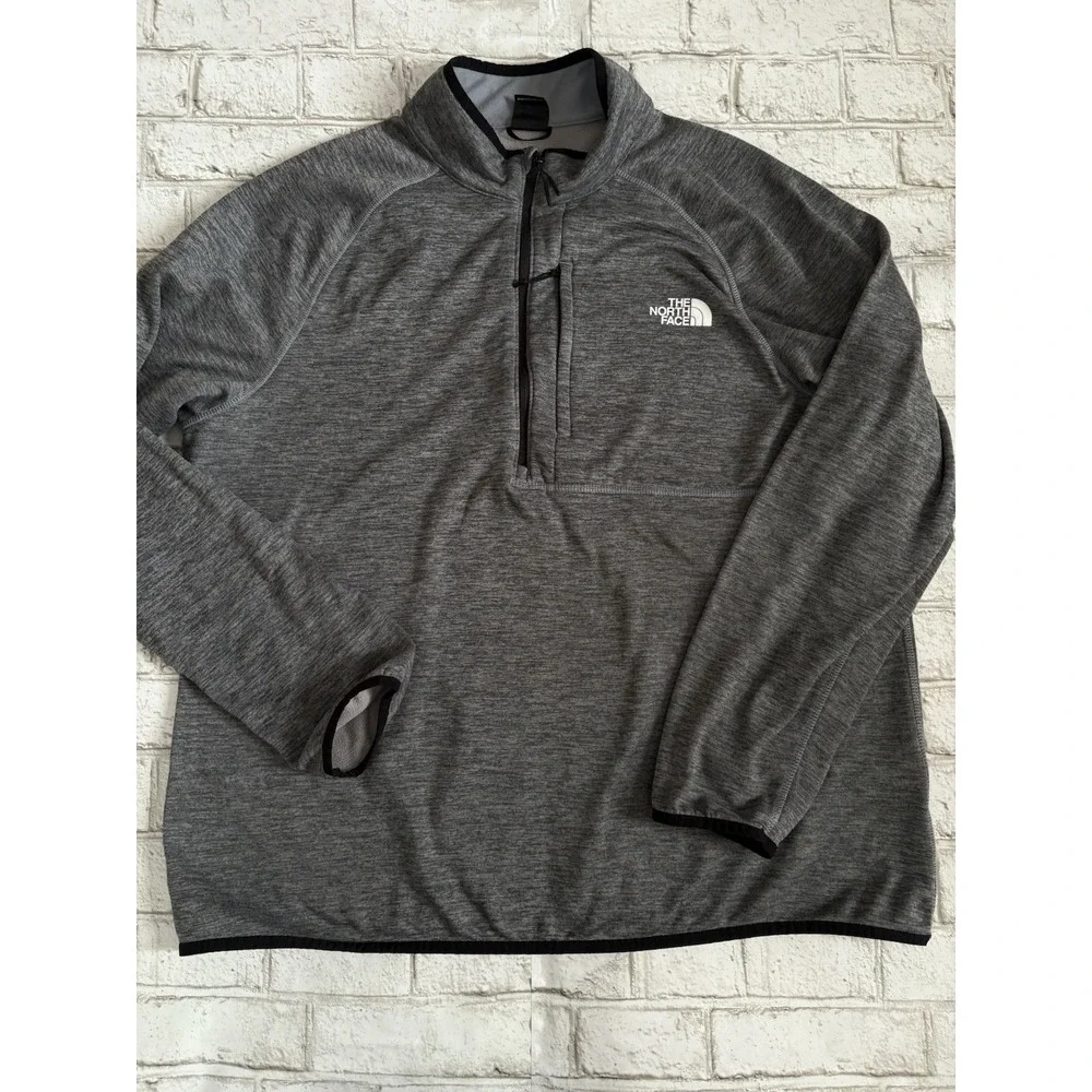 The‎ North Face Men's Canyonlands 1/2 Zip sz XXL 2XL Gray/ Black